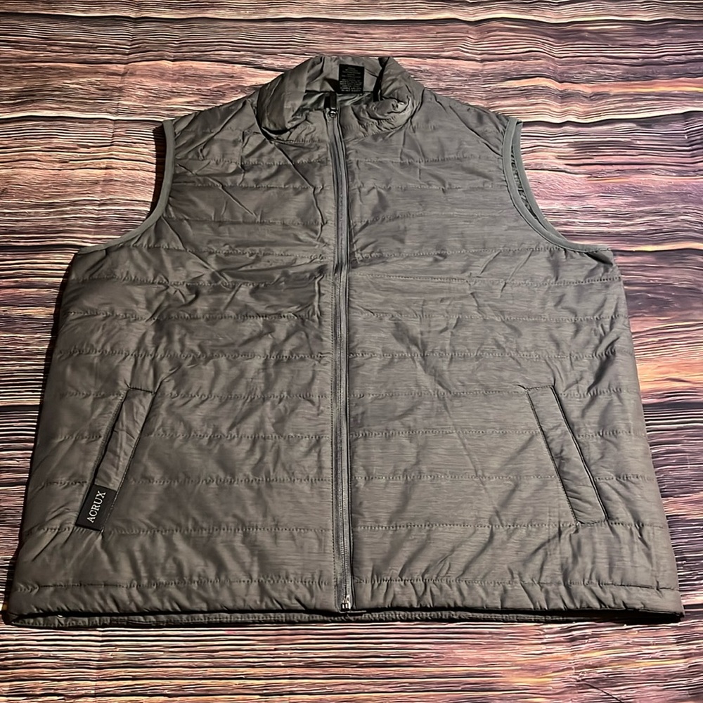 Men's Gray Puffer Vest